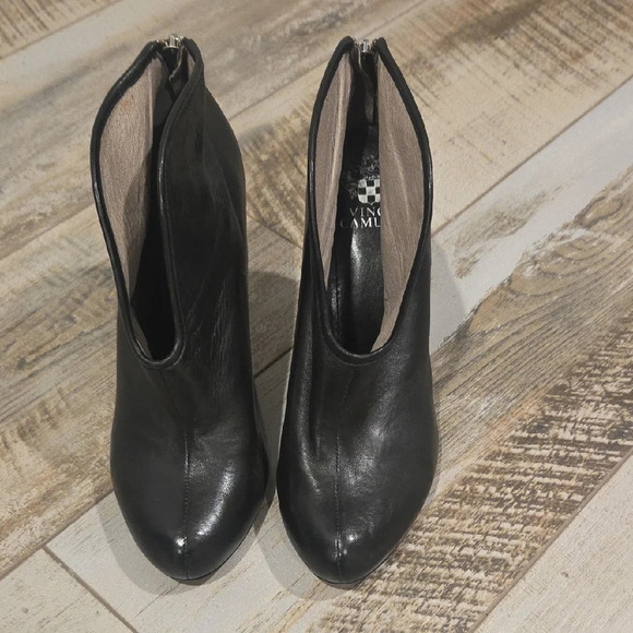Vince Camuto | Shoes | New Vince Camuto Taupe Snake Print  Vince Camuto Taupe Leather Booties